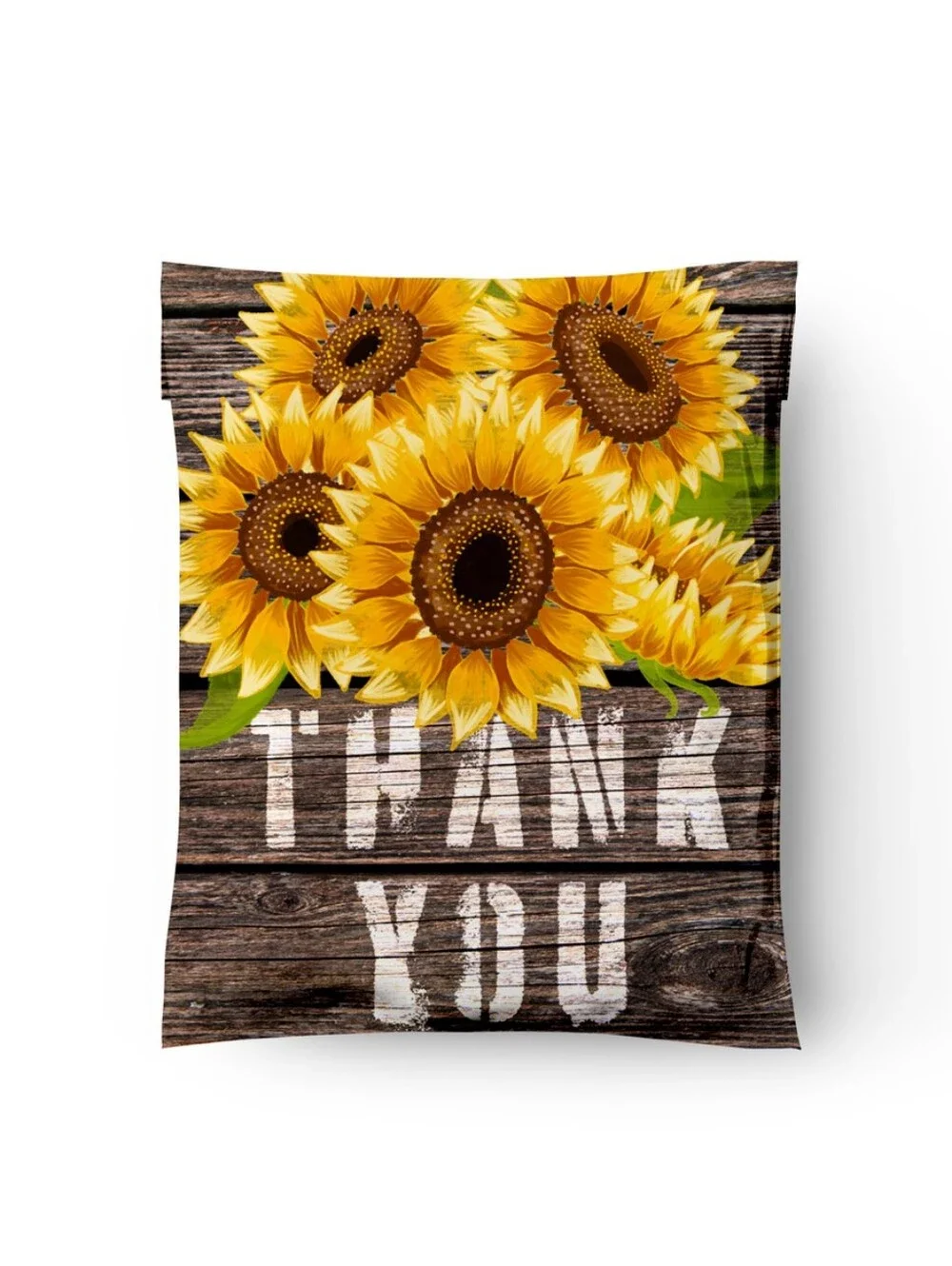 Sunflower 'Thank You' Poly Mailers
